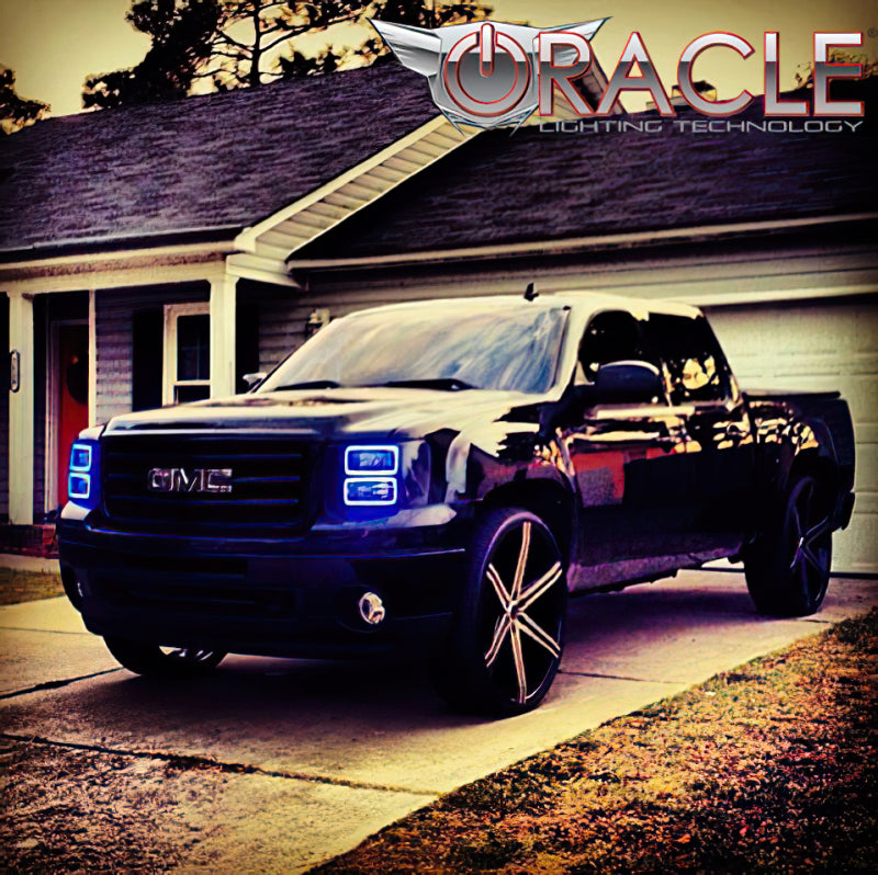 ORACLE Lighting Oracle GMC Sierra 07-13 Halo Kit (New Square Ring Design) - ColorSHIFT