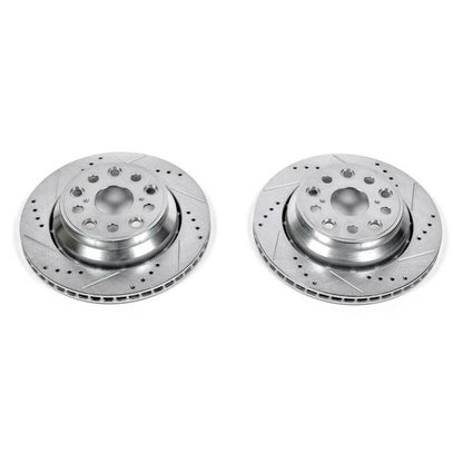 PowerStop Power Stop 07-17 Lexus LS460 Rear Evolution Drilled & Slotted Rotors - Pair