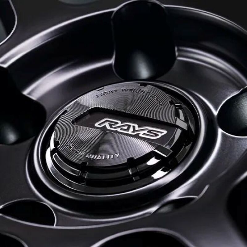 Gram Lights 57NR LIMITED II 18x9.5 +42 5-112 Semigloss Black Wheel w/ Black Cap/Stickers/Air Valve