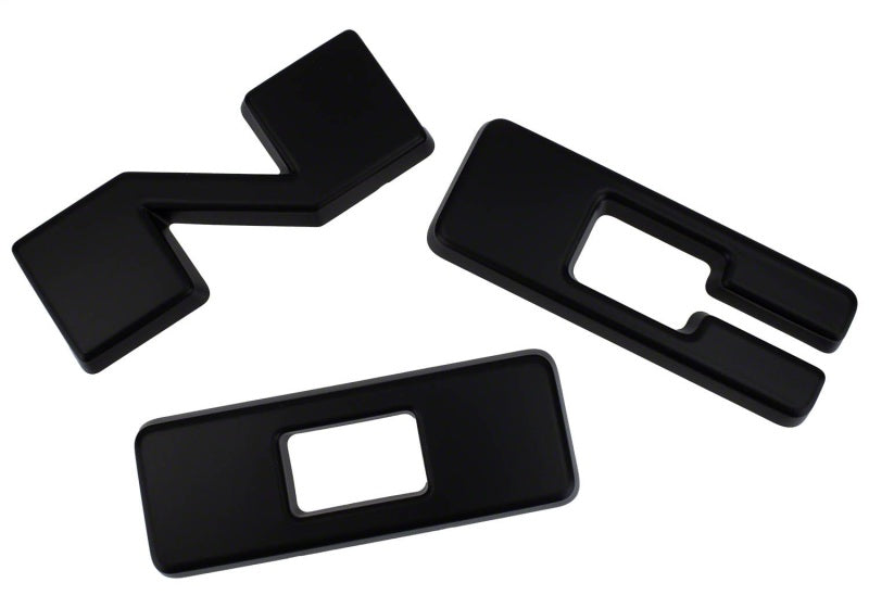 Ford Racing 2021+ Bronco Grille Lettering Overlay Kit - Black