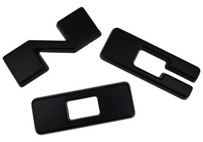 Ford Racing 2021+ Bronco Grille Lettering Overlay Kit - Black
