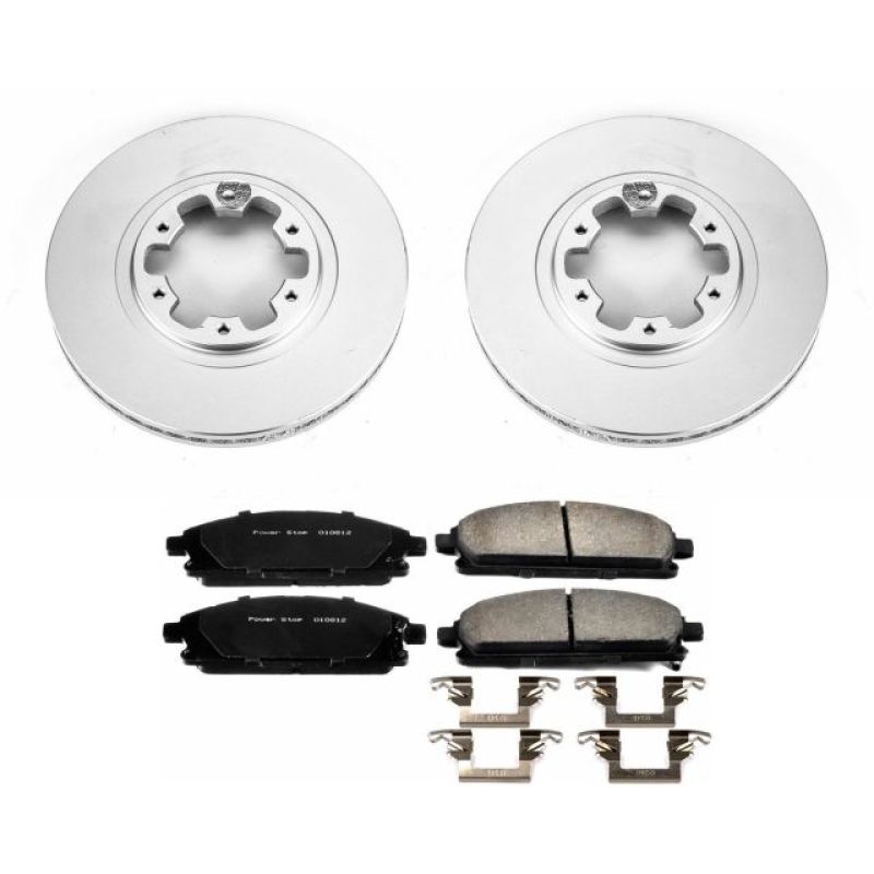 PowerStop Power Stop 97-03 Infiniti QX4 Front Z17 Evolution Geomet Coated Brake Kit
