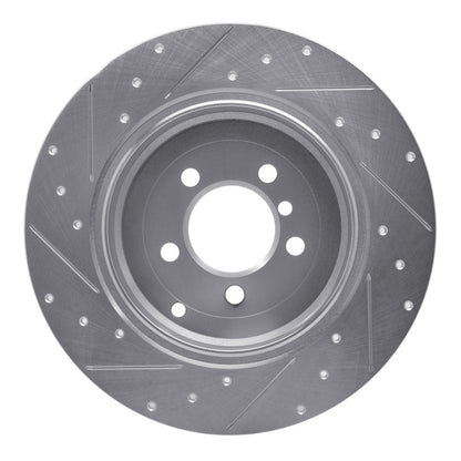 R1 Concepts R1 03-05 Land Rover Range Rover Rear Right Drilled & Slotted Silver Brake Rotor
