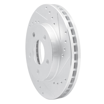 R1 Concepts R1 01-07 Buick Rendezvous Front Right Drilled & Slotted Silver Brake Rotor