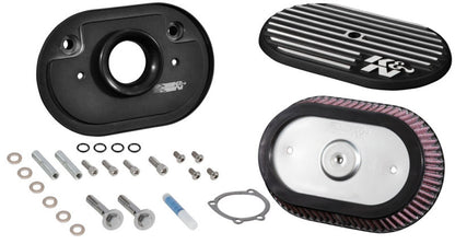 K&N Engineering K&N Street Metal Intake System for 02-06 Harley-Davidson Road King F/I 88cl Side Draft Dyna/Softail
