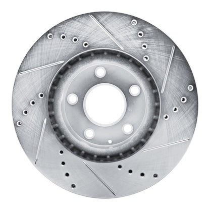 R1 Concepts R1 13-19 Mazda 6 Front Left Drilled & Slotted Silver Brake Rotor
