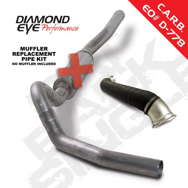 Diamond Eye Performance Diamond Eye KIT 4in Catback MRP Single w/ TDP SS 06-07 Chevy/GMC 6.6L Duramax 2500/3500