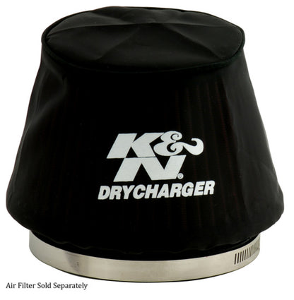 K&N Engineering K&N Black Drycharger 6.25in Base ID / 4.375in Top ID / 4.125in Height Air Filter Wrap