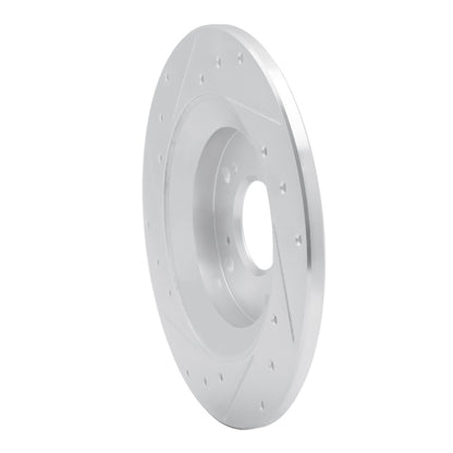 R1 Concepts R1 00-09 Honda S2000 Rear Right Drilled & Slotted Silver Brake Rotor