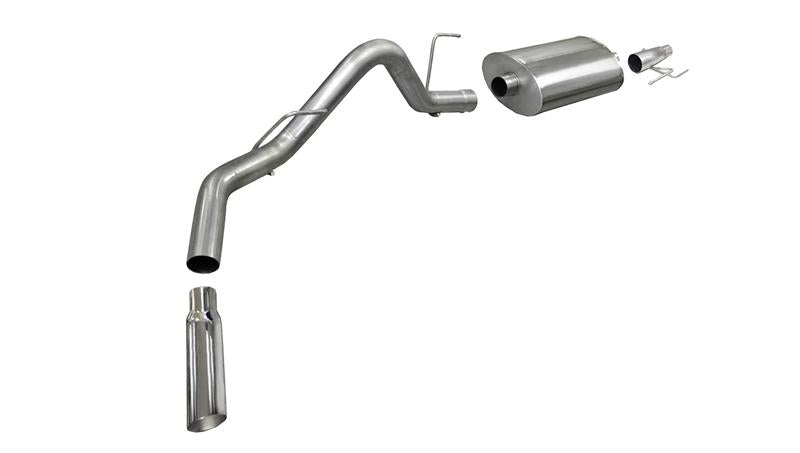 CORSA Performance Corsa 2011-2014 -13 Ford F-150 EcoBoost 3.5L V6 Polished Sport Cat-Back Exhaust