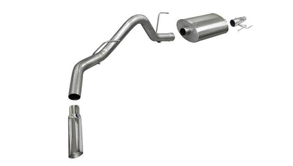 CORSA Performance Corsa 2011-2014 -13 Ford F-150 EcoBoost 3.5L V6 Polished Sport Cat-Back Exhaust