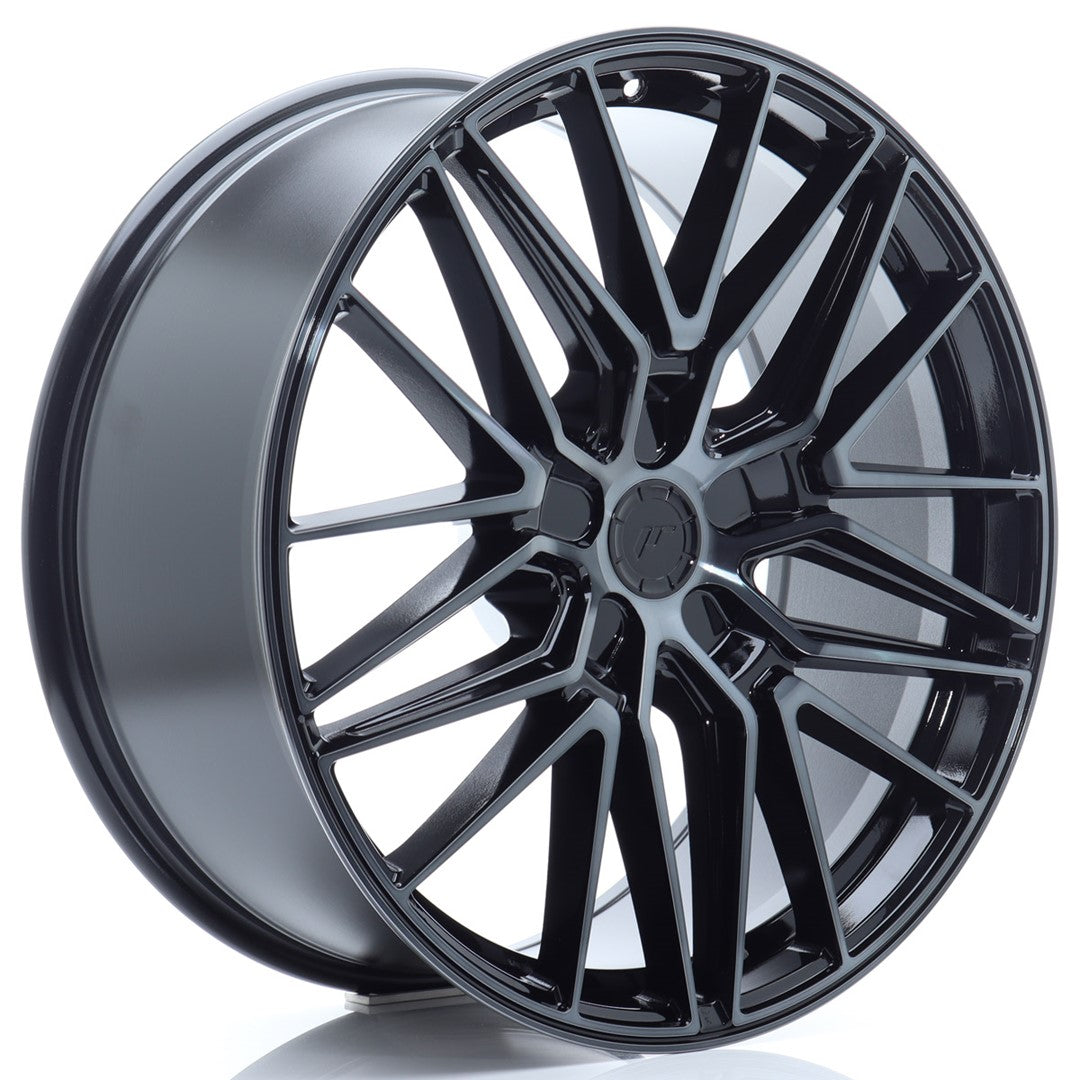 JR Wheels JR382190F15X1074GBBF - JR38 21x9 ET10-52 5H BLANK Black Brushed w/ Tinted Face