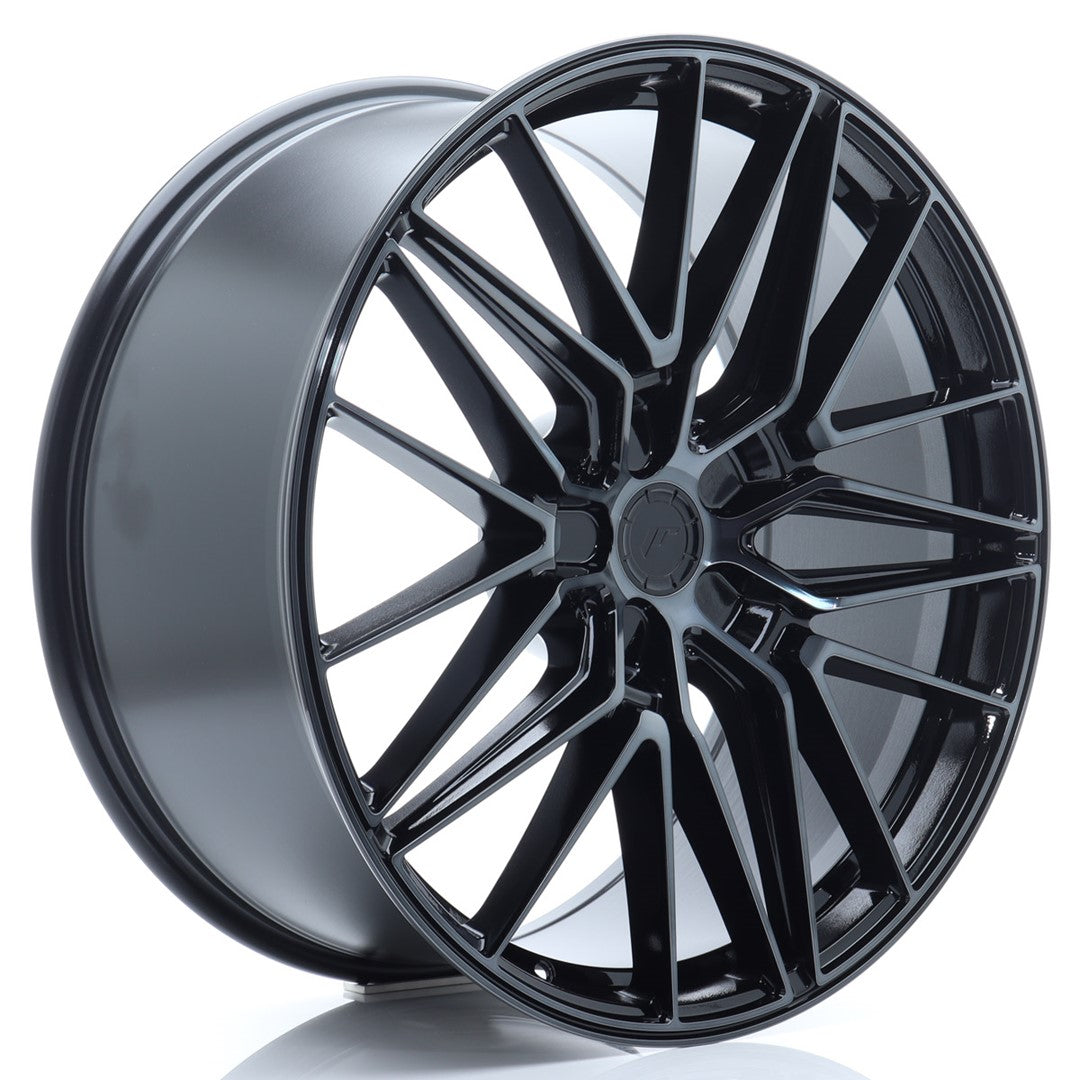 JR Wheels JR382290F15X1074GBBF - JR38 22x9 ET10-45 5H BLANK Black Brushed w/ Tinted Face