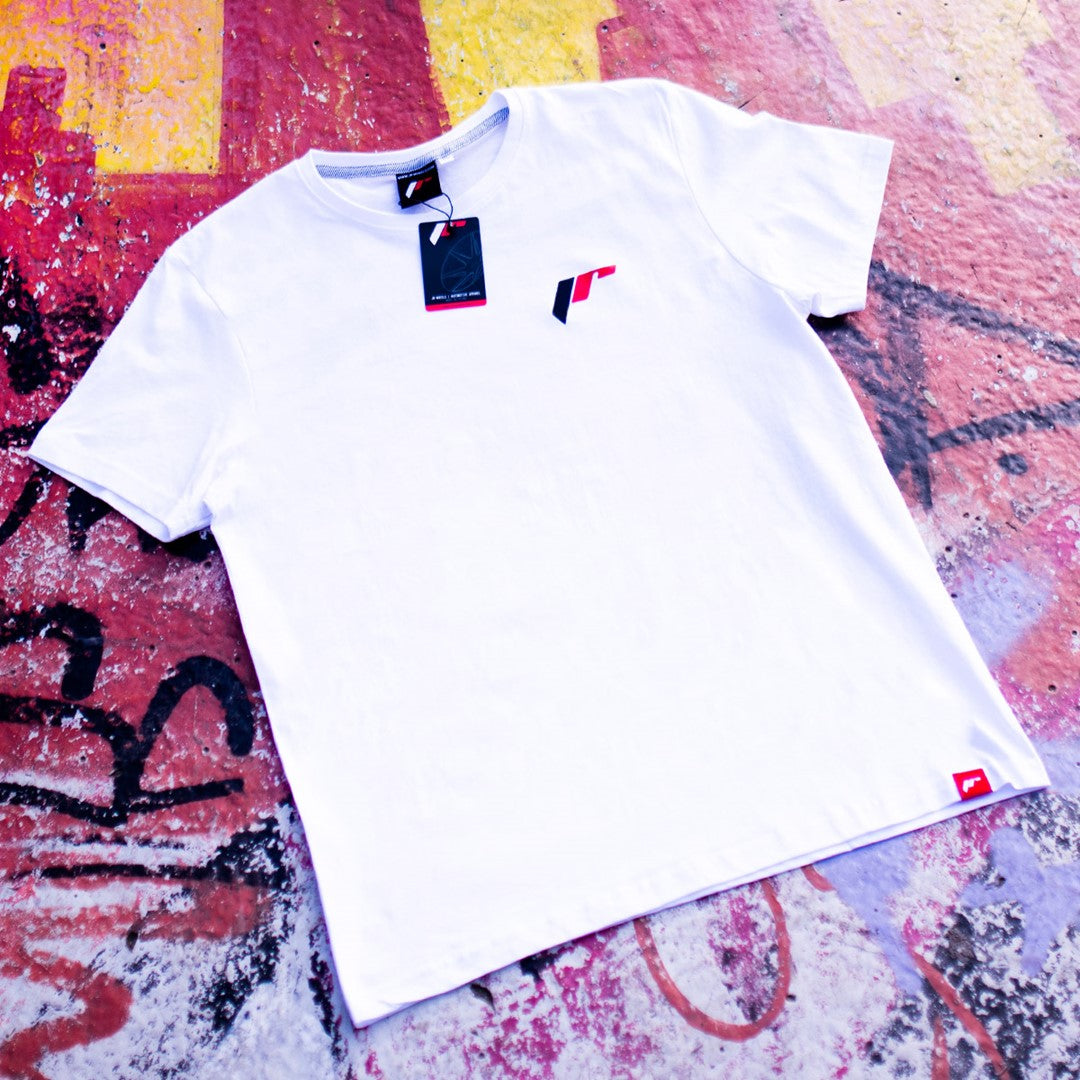JR Wheels TSHIRT-MJRBASW-XL JR Men's T-Shirt Basic White Size XL.