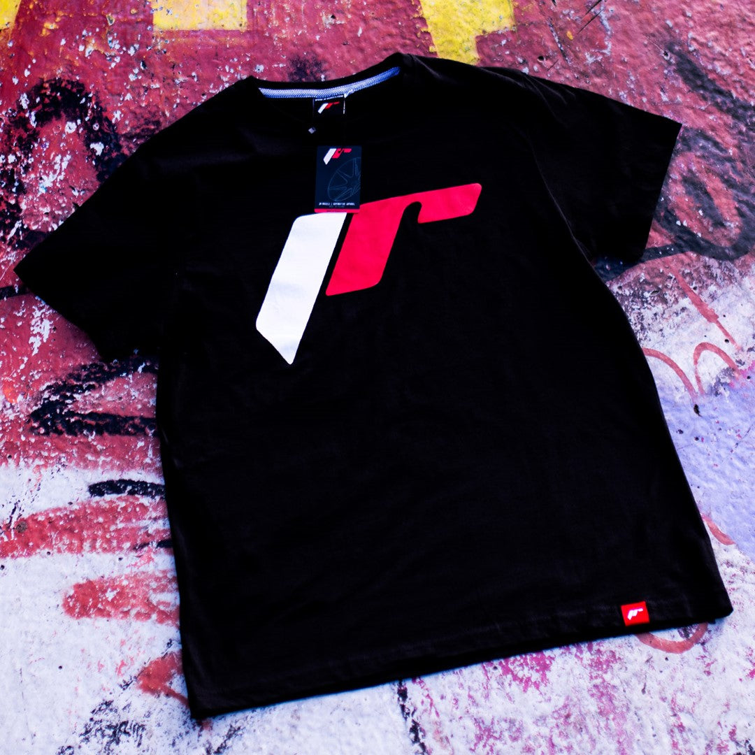 JR Wheels TSHIRT-MJRLOG2BK-S JR Men's T-Shirt Logo-2 Black Size S