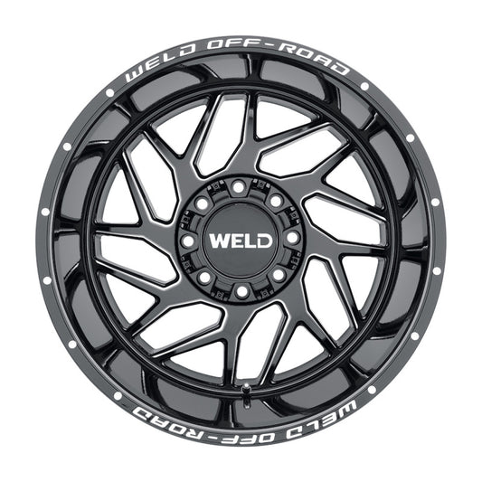 Weld Off-Road W117 20X9 Fulcrum 8X180 ET20 BS5.75 Gloss Black MIL 124.3