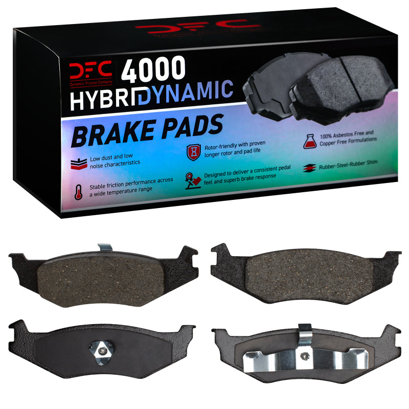 DFC 89-10 Plymouth Sundance Rear 4000 Hybridynamic Brake Pads
