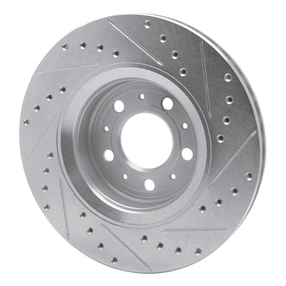 R1 Concepts R1 98-04 Volvo C70 Front Left Drilled & Slotted Silver Brake Rotor