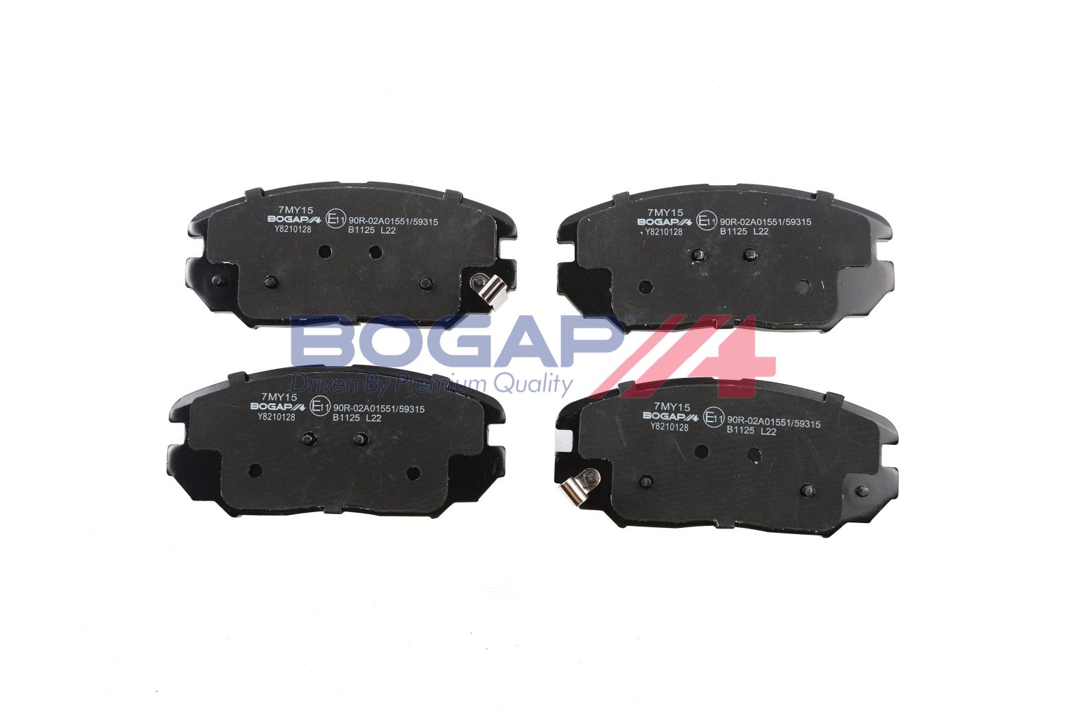 BOGAP Y8210128 Brake Pad Set, Disc Brake