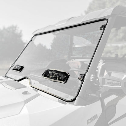 Seizmik 24+ Kawasaki Ridge Ranch Tool Less Windshield - Hardcoated