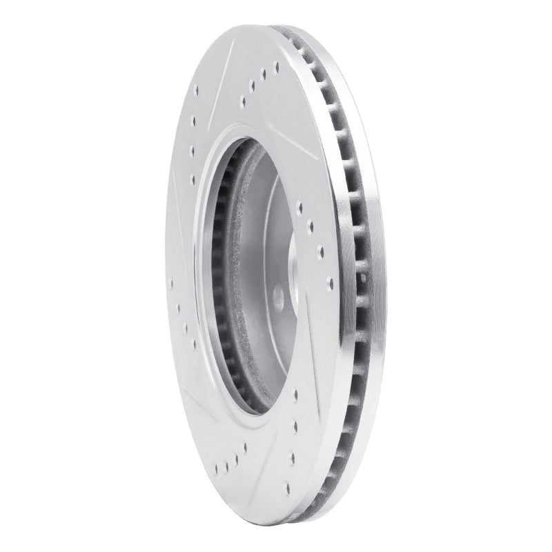 R1 Concepts R1 03-10 Chevrolet Cobalt Front Right Drilled & Slotted Silver Brake Rotor