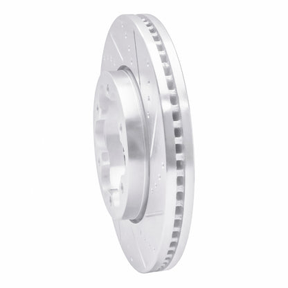 R1 Concepts R1 03-06 Renault Laguna (Mexico) Front Right Drilled & Slotted Silver Brake Rotor