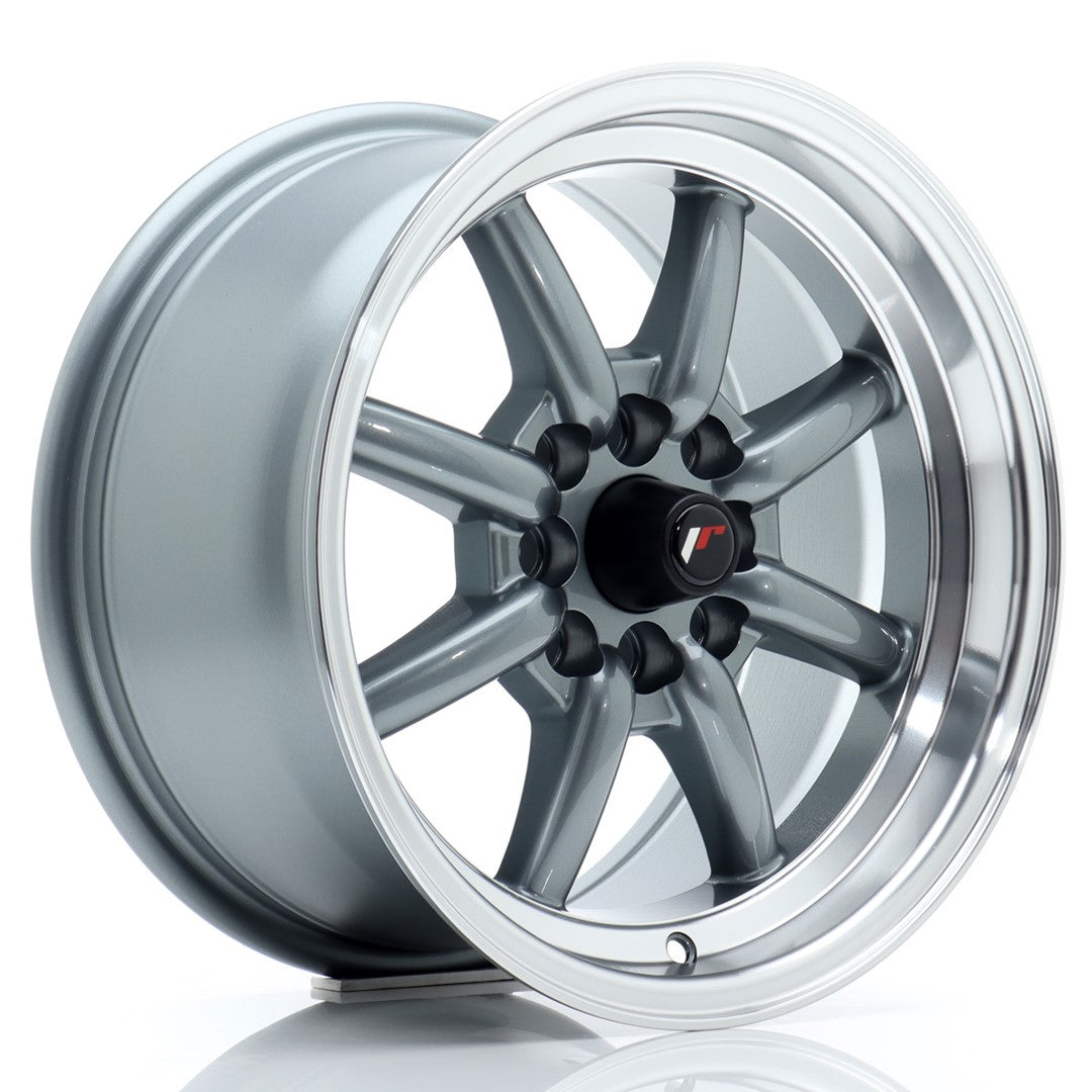 JR Wheels JR19158042073GML - JR19 15x8 ET20 4x100/114 Gun Metal w/ Machined Lip