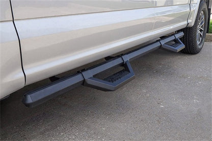 Dee Zee 99-23 Chevrolet/GMC/Dodge/Ford Full Size Truck Hex Cast - Crew Cab Side Steps (Txt Blk)