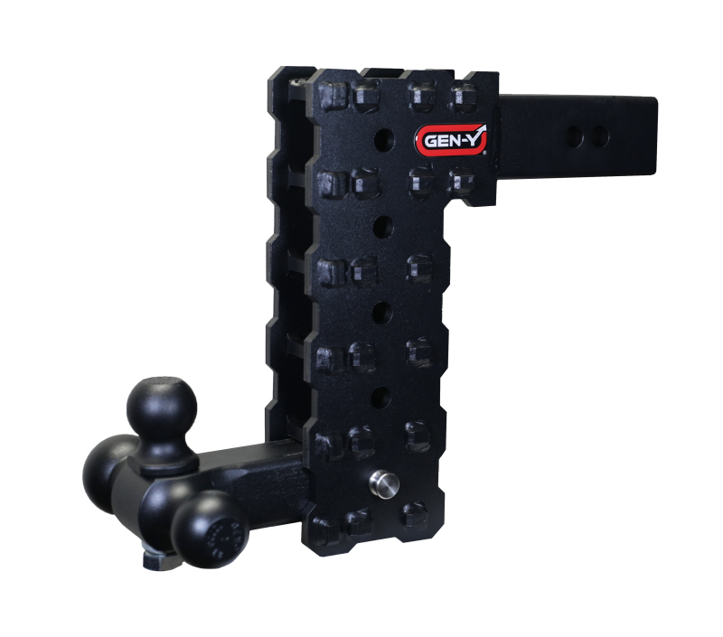 GEN-Y Hitch Gen-Y Phantom-X 2.5in Solid Shank 10in Drop 1.6K TW 16K Hitch w/GH-052 (No Flat Towing)