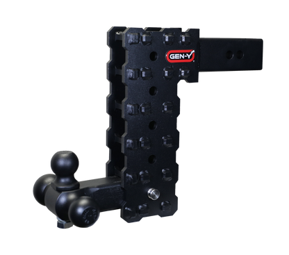 GEN-Y Hitch Gen-Y Phantom-X 2.5in Solid Shank 10in Drop 1.6K TW 16K Hitch w/GH-052 (No Flat Towing)