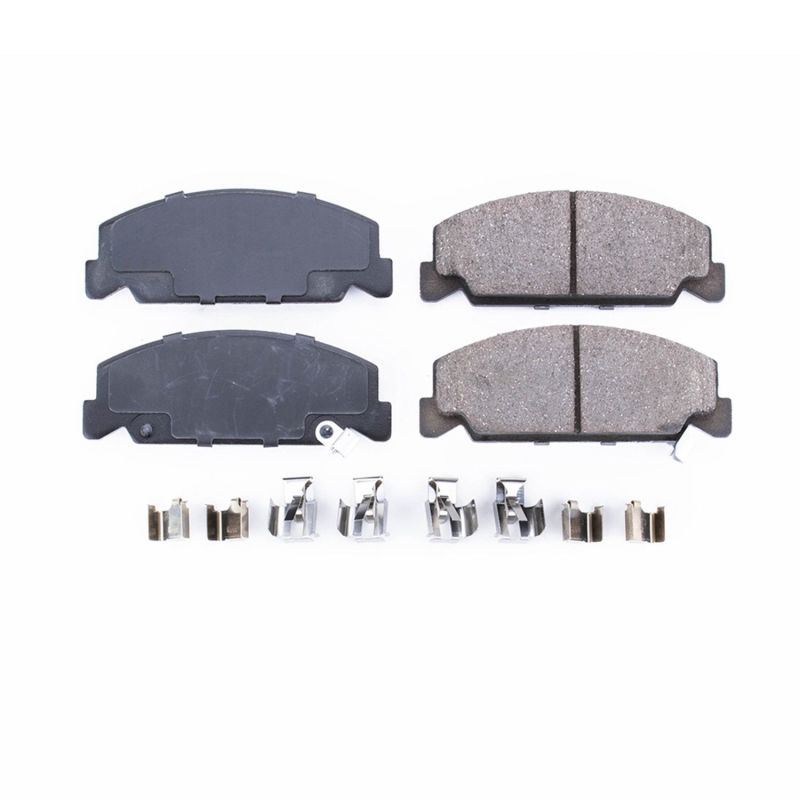 PowerStop Power Stop 90-00 Honda Civic Front Z17 Evolution Ceramic Brake Pads w/Hardware