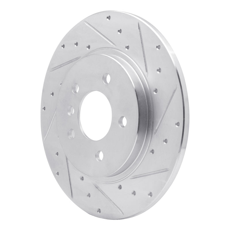 R1 Concepts R1 05-05 Buick TERRAZA Rear Right Drilled & Slotted Silver Brake Rotor