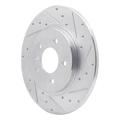 R1 Concepts R1 05-05 Buick TERRAZA Rear Right Drilled & Slotted Silver Brake Rotor