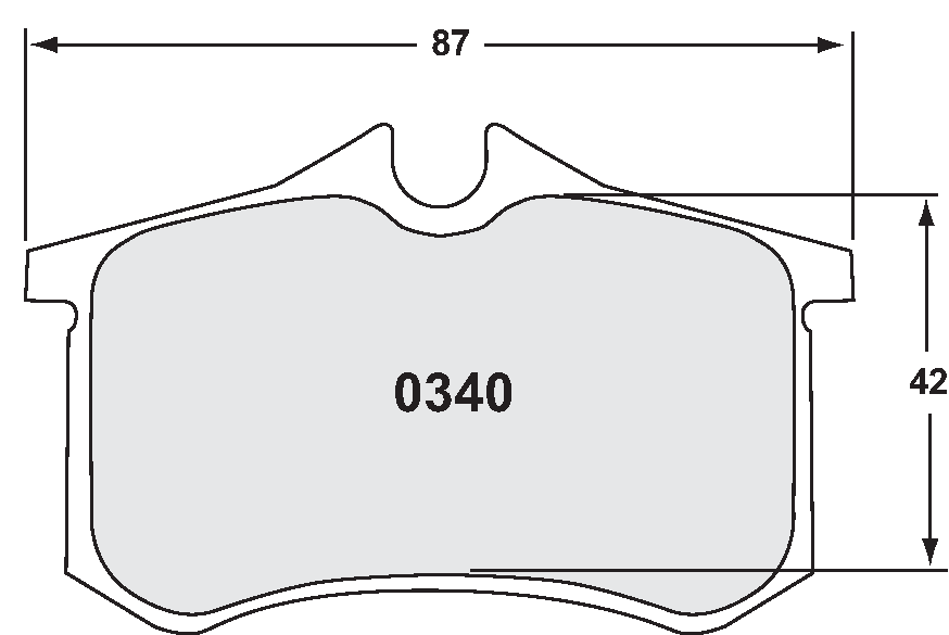 PFC 0340.97.15.44 REAR BRAKE PADS RACE 97 CMPD 15MM RENAULT MEGANE RS 1.8L 2018