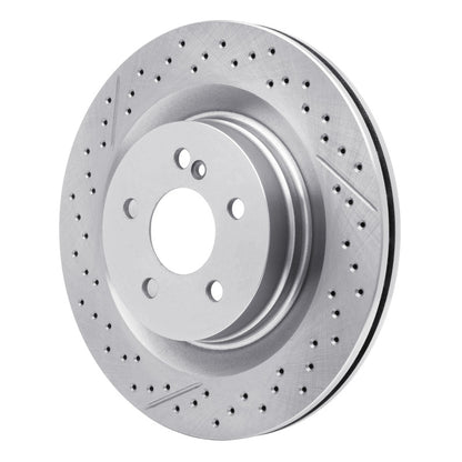DFC 08-15 Mercedes-Benz C63 AMG Rear Drilled and Slotted Brake Rotor