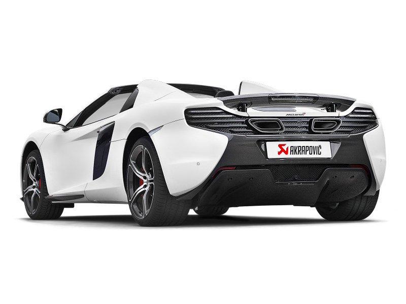 Akrapovic Akrapovic 14-17 McLaren 650S/650S Spyder Slip-On Line (Titanium) w/ Carbon Tips