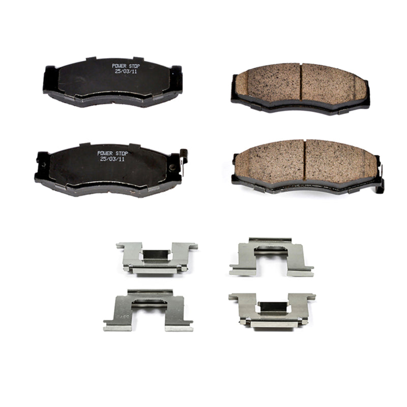 PowerStop Power Stop 90-92 Infiniti M30 Front Z17 Evolution Ceramic Brake Pads w/Hardware