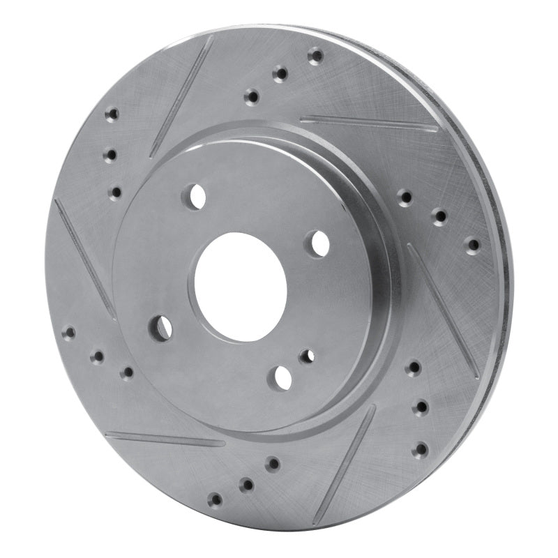 R1 Concepts R1 11-15 Mazda 2 (Mexico) Front Left Drilled & Slotted Silver Brake Rotor