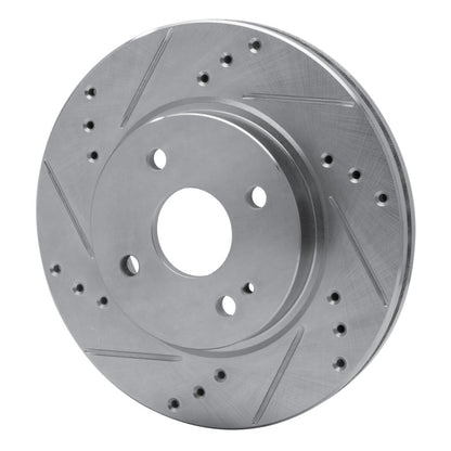 R1 Concepts R1 11-15 Mazda 2 (Mexico) Front Left Drilled & Slotted Silver Brake Rotor