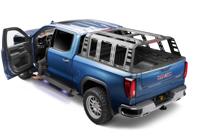 Go Rhino RealTruck 19-25 Chevy Silverado 1500 CC 4dr VoltStep Electric Running Board Kit - Bedliner Coating