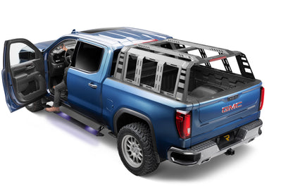 Go Rhino RealTruck 19-25 Chevy Silverado 1500 CC 4dr VoltStep Electric Running Board Kit - Bedliner Coating