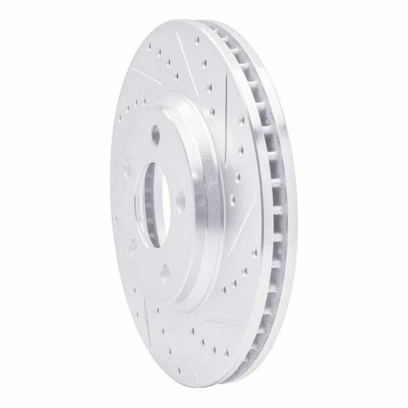 R1 Concepts R1 05-05 Buick Park Avenue Front Right Drilled & Slotted Silver Brake Rotor