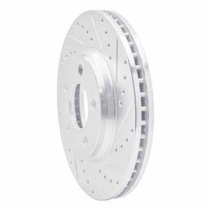 R1 Concepts R1 05-05 Buick Park Avenue Front Right Drilled & Slotted Silver Brake Rotor