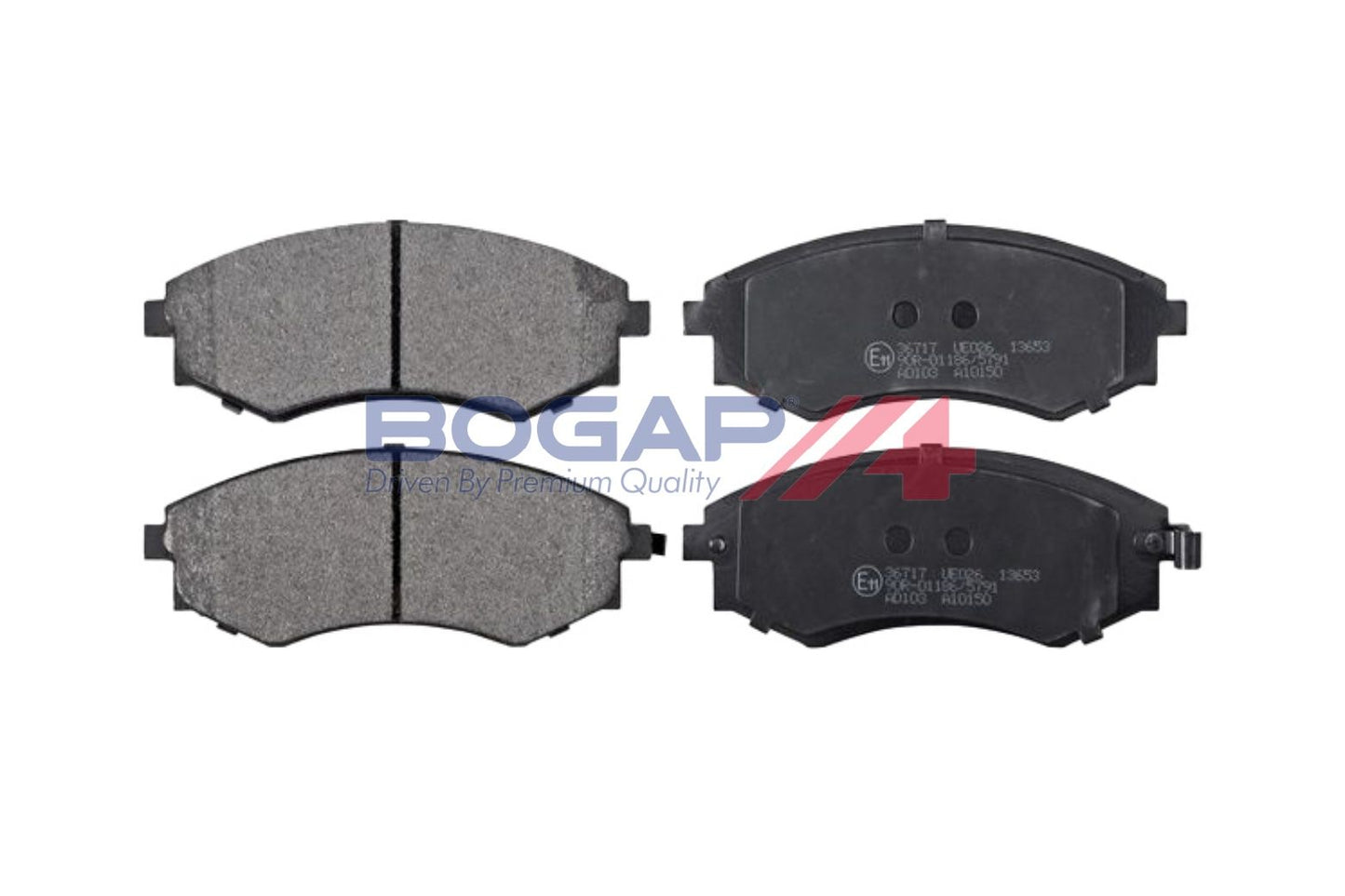 BOGAP Y8210287 Brake Pad Set, Disc Brake