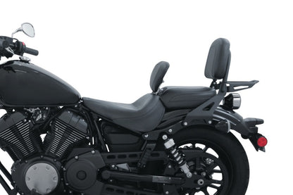 Mustang Motorcycle Mustang 14-21 Yamaha Bolt Standard Touring Solo Seat w/ Driver Backrest - Black
