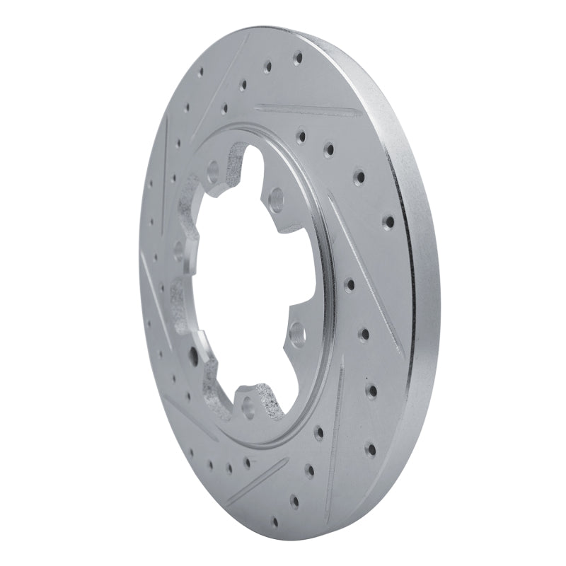 R1 Concepts R1 15-25 Ford Transit-350 HD/DRW Rear Left Drilled & Slotted Silver Brake Rotor