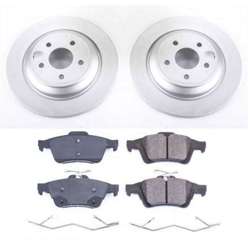 PowerStop Power Stop 16-18 Ford Focus Rear Z17 Evolution Geomet Coated Brake Kit