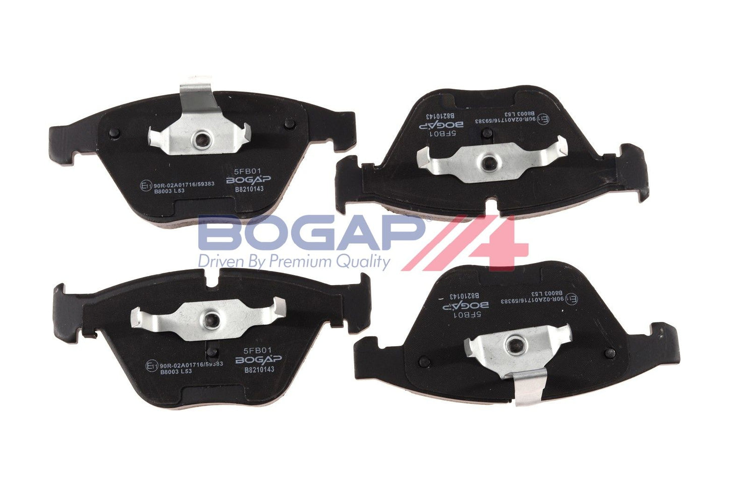 BOGAP B8210143 Brake Pad Set, Disc Brake