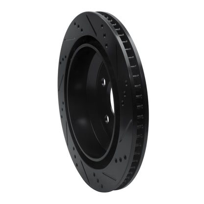 R1 Concepts R1 98-02 Chevrolet Camaro Rear Left Drilled & Slotted Black Brake Rotor