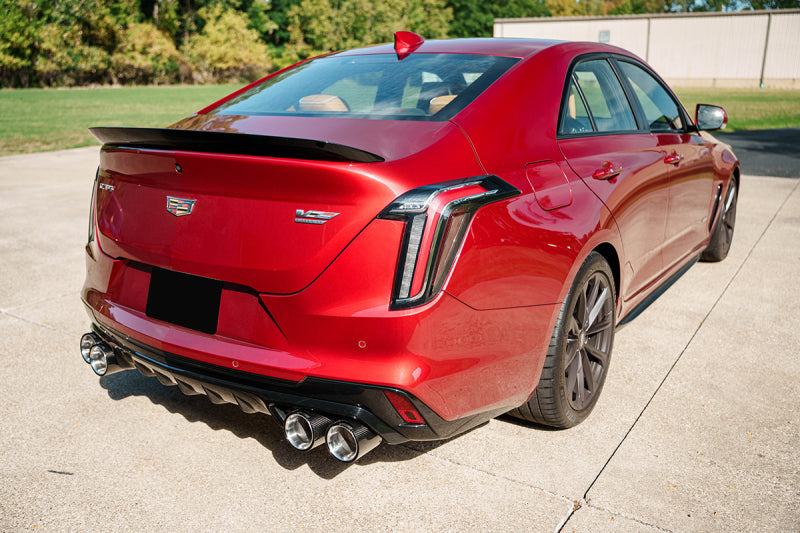 CORSA Performance Corsa 22-25 Cadillac CT4 V Blackwing 3in Dual Mode Active Cat-Back 4.5in CF Polished Dual Rear Tip